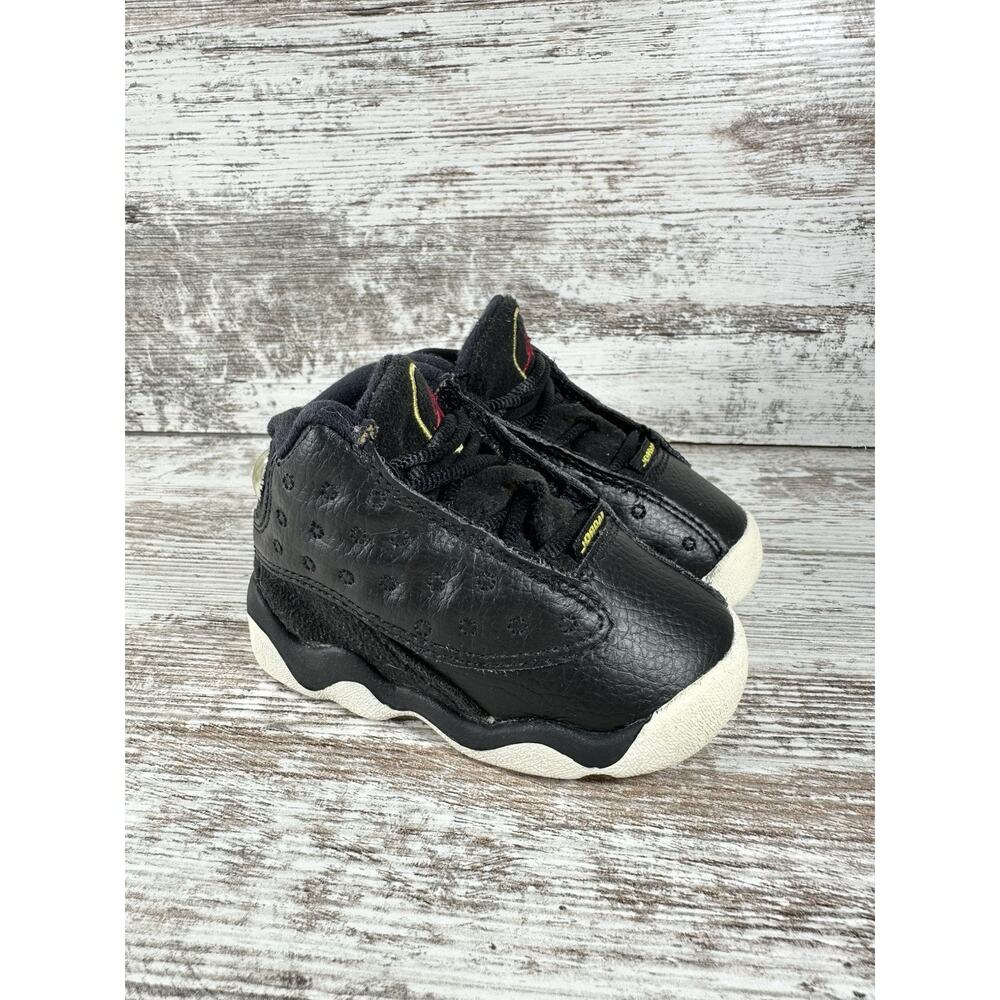 Toddler 2010 Nike Air Jordan 13 Retro Black Sneakers Sz 4C Athletic